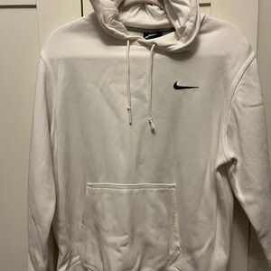 Nike White Sweatshirt with Classic Swoosh